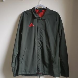 Adidas Tango Olive lightweight collared jacket